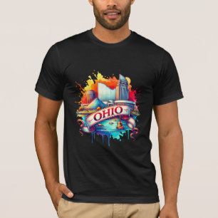 Camiseta Vintage Ohio Map T-Shirts – Retro us state
