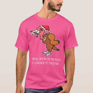 Camiseta Vintage oí a Santa en el techo de Turquía contra C