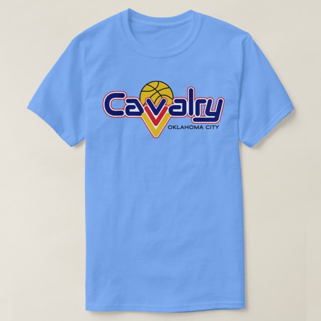 Camiseta Vintage Oklahoma Calvary CBA Basketball 1990 (Diseño del anverso)
