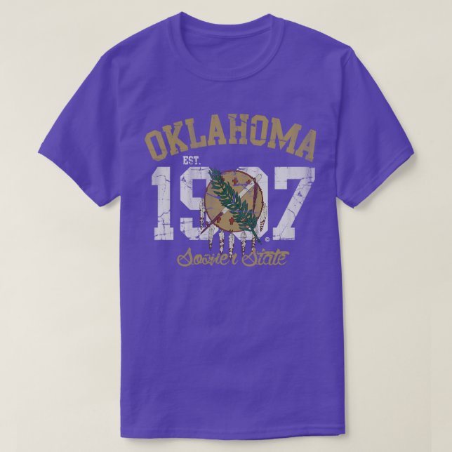 Camiseta Vintage Oklahoma Sooner State (Diseño del anverso)