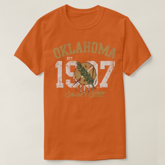 Camiseta Vintage Oklahoma Sooner State (Diseño del anverso)