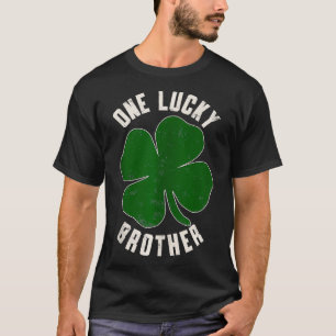 Camiseta Vintage One Lucky Brother Clover Shamrock St Patr