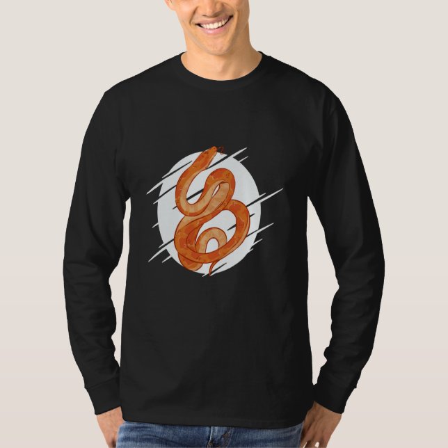 Camiseta Vintage Orange Reptile Snake (Anverso)
