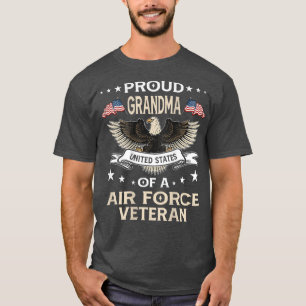 Camiseta Vintage Orgullosa Abuela Estados Unidos Bandera Fu