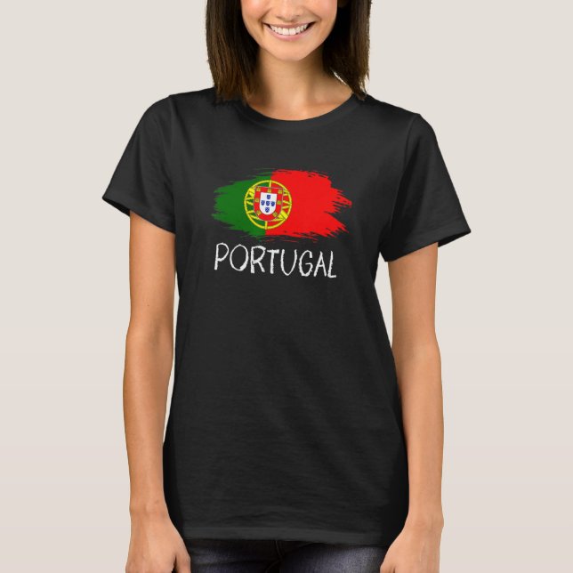 Camiseta Vintage Orgullosa Bandera Portuguesa Patriótica (Anverso)