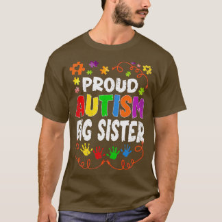 Camiseta Vintage Orgulloso Autismo Gran Hermana Rompe Autis