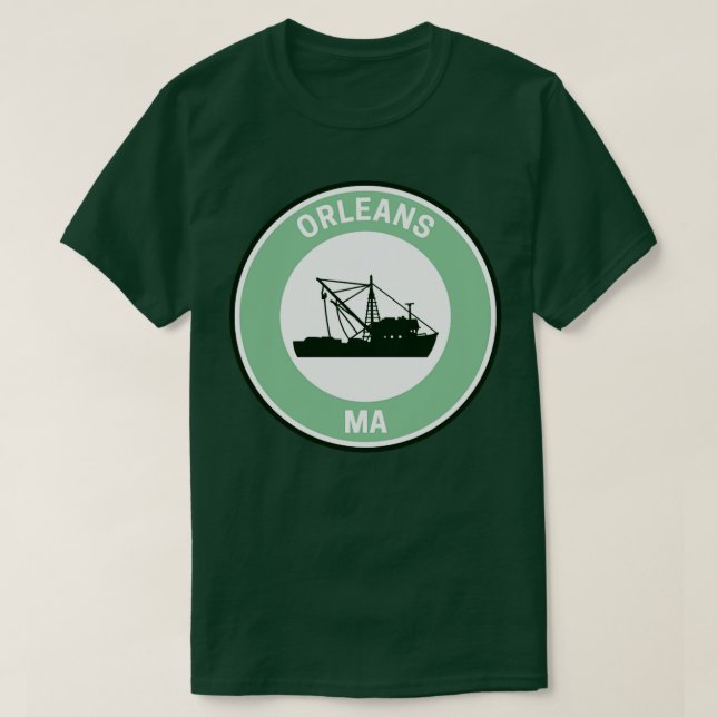 Camiseta Vintage Orleans Massachusetts (Diseño del anverso)