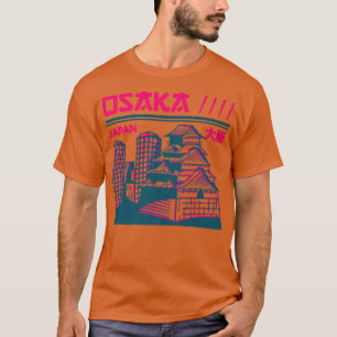 Camiseta Vintage Osaka Japan Skyline Retro Japanese City
