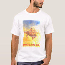 Vintage Outlaw 55 Bucking Cowboy T-shirt