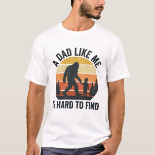 Camiseta Vintage Padre Bigfoot Como Yo Es Difícil