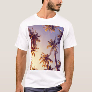 Camiseta Vintage Palm Trees Blue Sky