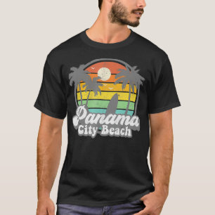 Camiseta Vintage Panama City Beach Florida Retro de Surf Su