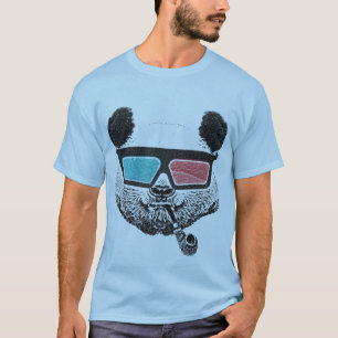 Camiseta Vintage panda 3-D glasses