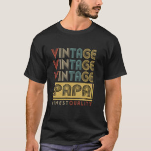 Camiseta Vintage Papa Retro el día del abuelo masculino T s