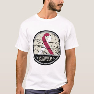 Camiseta Vintage para hombre del superviviente del cáncer