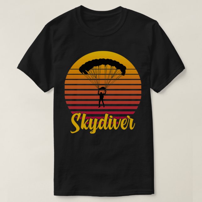 Camiseta Vintage Paracaidismo Skydiving Wingsurfing Funny G (Diseño del anverso)