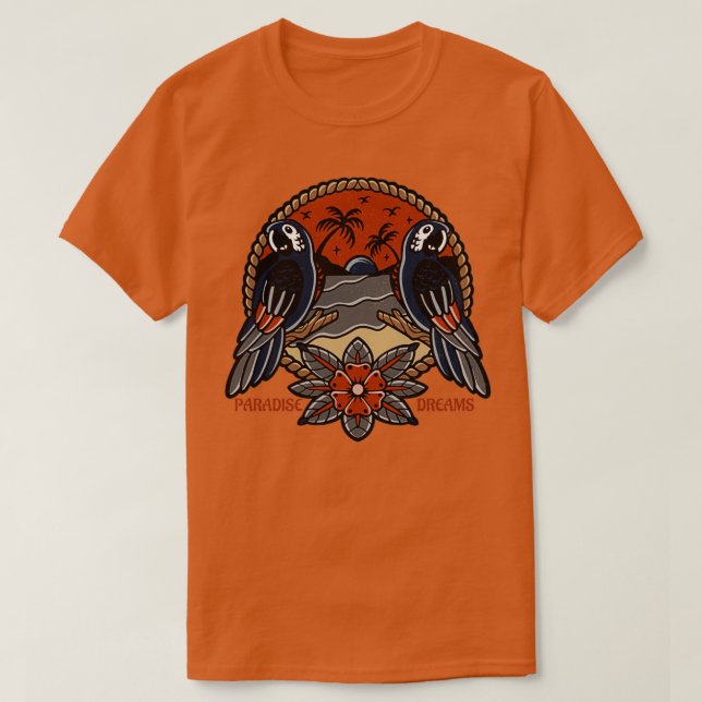 Camiseta Vintage Paradise Dreams (Diseño del anverso)