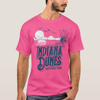 Camiseta Vintage Parque Nacional De Dunas De Indiana, Retro