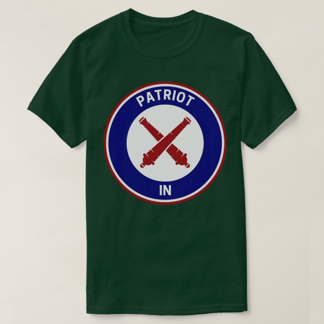 Camiseta Vintage Patriot Indiana (Diseño del anverso)