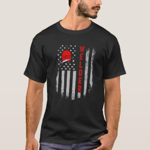 Camiseta Vintage Patriotic Welder American F