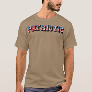 Camiseta Vintage Patriótico American Flag Text
