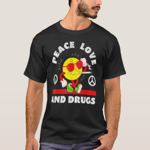 Camiseta Vintage Peace Love And Drug
