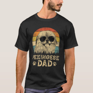 Camiseta Vintage Pekingese Dad Dog Ama el Día del Padre