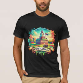 Camiseta Vintage Pennsylvania Map T-Shirts – Retro us state
