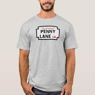 Camiseta Vintage Penny Lane Street Rótulo