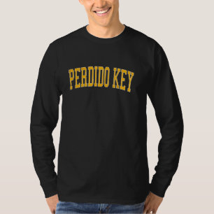 Camiseta Vintage Perdido Key Distresor de la Varsidad de Or
