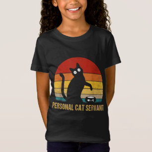 Camiseta Vintage personal del servidor de gato