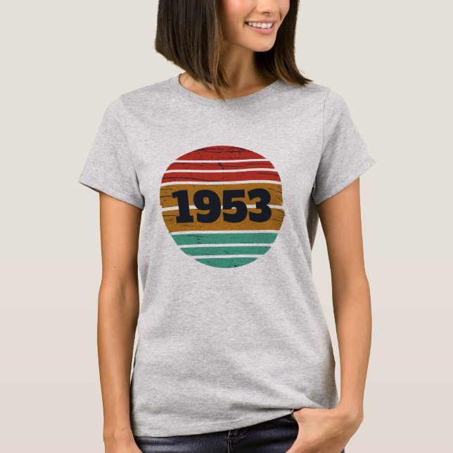 Camiseta Vintage personalizado de 70 años (Anverso)