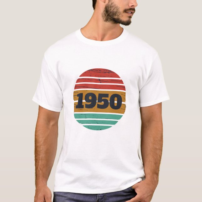 Camiseta Vintage personalizado de 75 años (Anverso)
