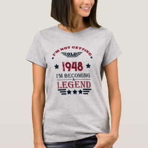 Camiseta Vintage personalizado de 75 años