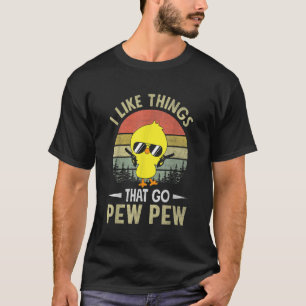 Camiseta Vintage Pew Pew Witks Gaming Shooting Play