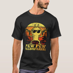 Camiseta Vintage Pewpew Mada-Fakas, Crazy Pew Rabbit