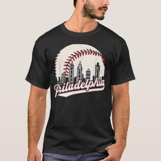 Camiseta Vintage Philadelphia Baseball Skyline Retro Philly