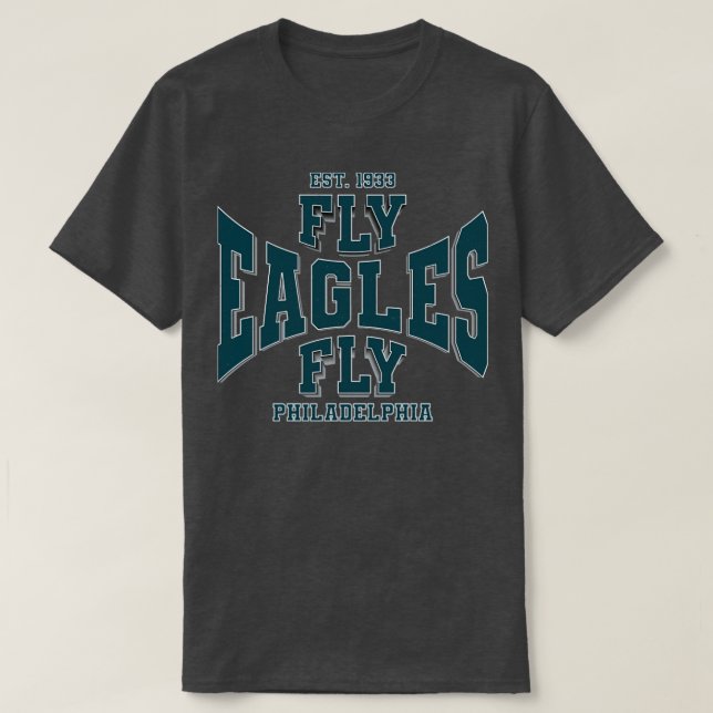 Camiseta Vintage Philadelphia Fly Eagles Fly Est1933 (Diseño del anverso)