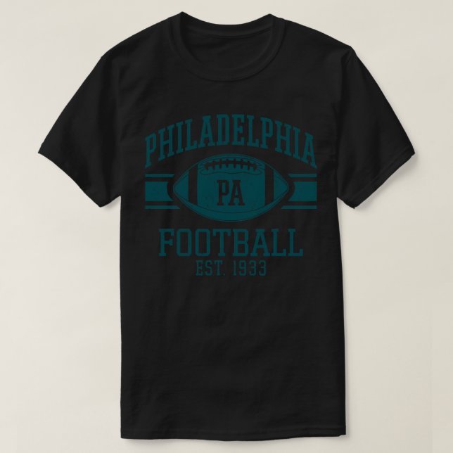Camiseta Vintage Philadelphia Football Team PA Retro Eagles (Diseño del anverso)