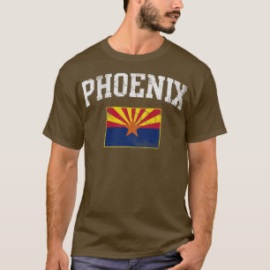 Camiseta Vintage Phoenix Arizona Bandera Arizona Hogar Amor
