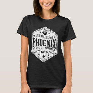 Camiseta Vintage Phoenix Estado Del Desierto De Silicio De