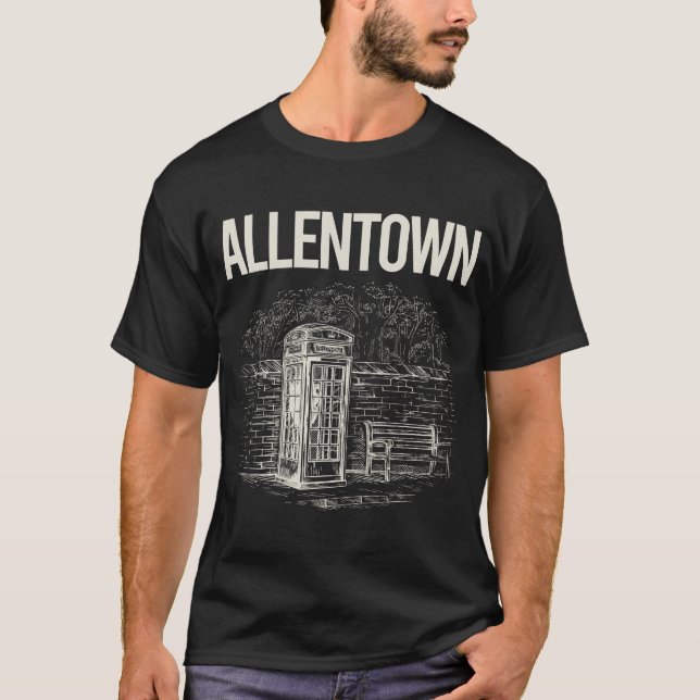 Camiseta Vintage Phone Booth Allentown (Anverso)