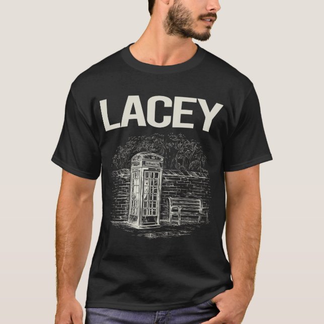 Camiseta Vintage Phone Booth Lacey (Anverso)