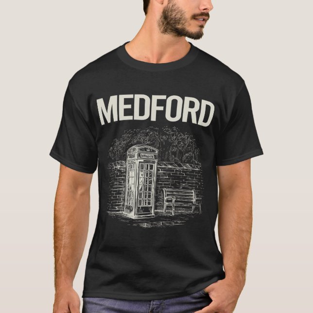 Camiseta Vintage Phone Booth Medford (Anverso)