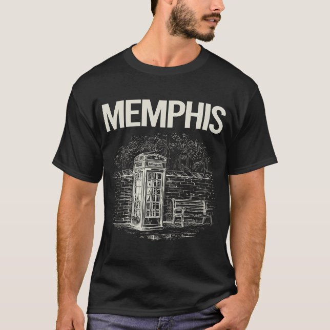 Camiseta Vintage Phone Booth Memphis (Anverso)