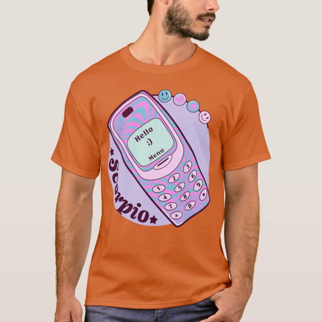 Camiseta Vintage Phone Scorpio retro (Anverso)