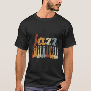 Camiseta Vintage Piano Musical Instrumento Jazz Género