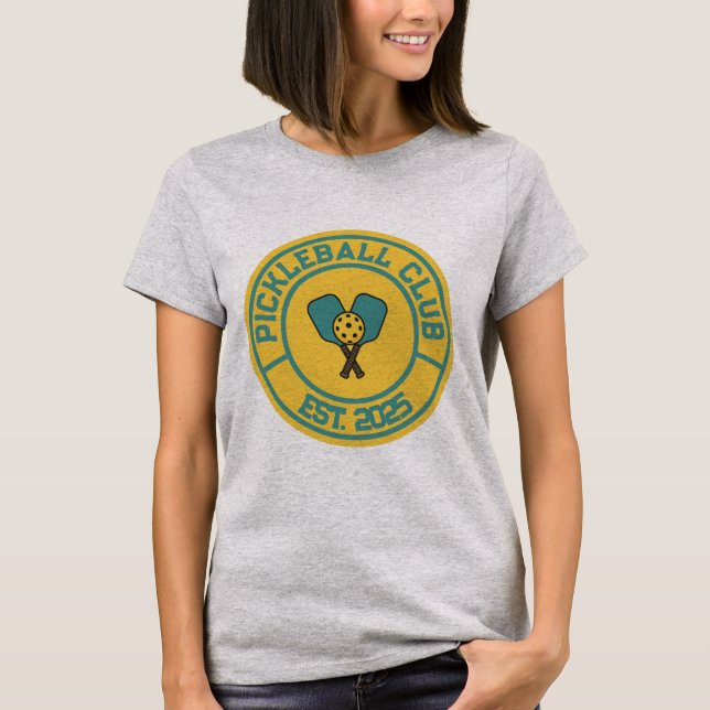 Camiseta Vintage Pickleball Club Est. 2024 Emblem (Anverso)