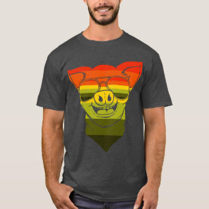 Camiseta Vintage Pig Bandana 1