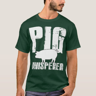 Camiseta Vintage Pig Whisperer Hog Swine Animal Stock Breed